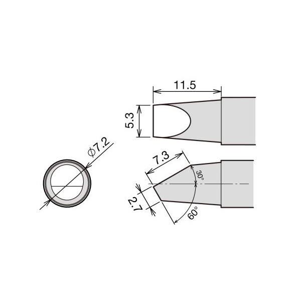 太洋電機産業（株） 交換こて先 RX-85HSRT 交換こて先 RX-85HSRT-5.4RA