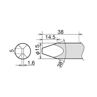 太洋電機産業（株） 交換こて先 RX-89HRT 交換こて先 RX-89HRT-5D
