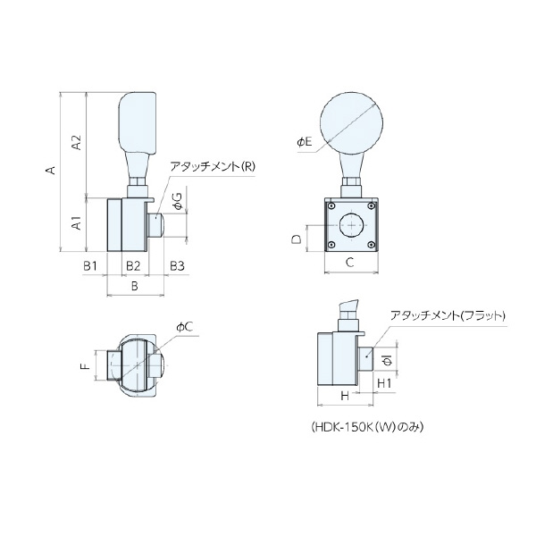 （株）ナベヤ ハンディデジタル荷重計 HDK ハンディデジタル荷重計 HDK-150K