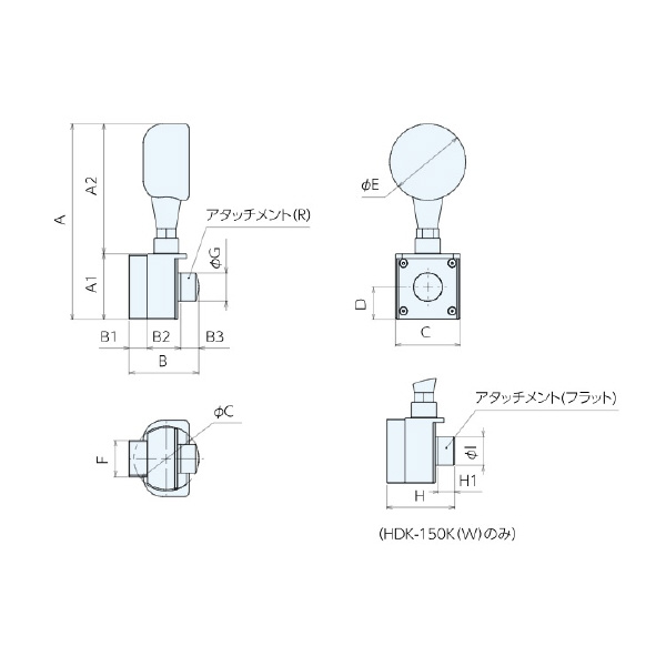 （株）ナベヤ ハンディデジタル荷重計 HDK ハンディデジタル荷重計 HDK-150KW