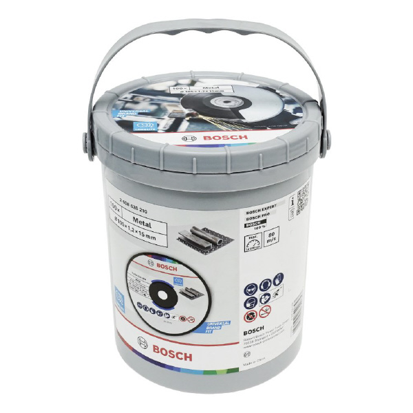 ボッシュ（株） 切断砥石 一般鋼材用 切断砥石　一般鋼材用　１００枚バケツ 2608626210