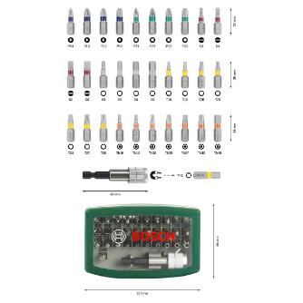 ボッシュ（株） ドライバービットセット ドライバービットセット３２ピース入り 2607017063