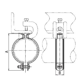 ネグロス電工（株） パイラック 電線管支持クリップ C パイラック　クリップ　ＨＤＺＴ Z-25C22C