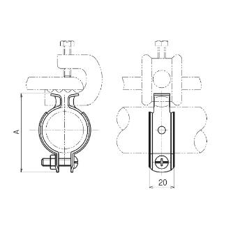 ネグロス電工（株） パイラック 金属製可とう電線管支持クリップ S-CBP パイラック　クリップ　ＳＵＳ S-30CBP