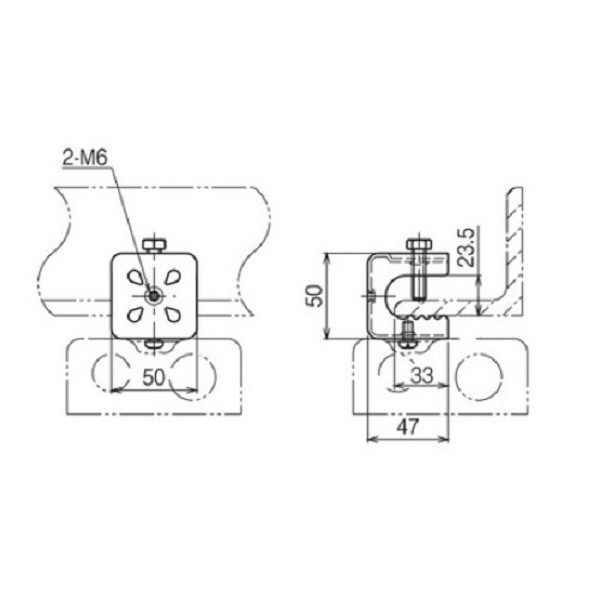 ネグロス電工（株） ボックス支持金具 B2L ボックス支持金具 B2L