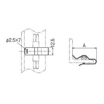 ネグロス電工（株） FVラック ケーブル支持金具 LF ＦＶラック　ケーブル支持金具 LF4