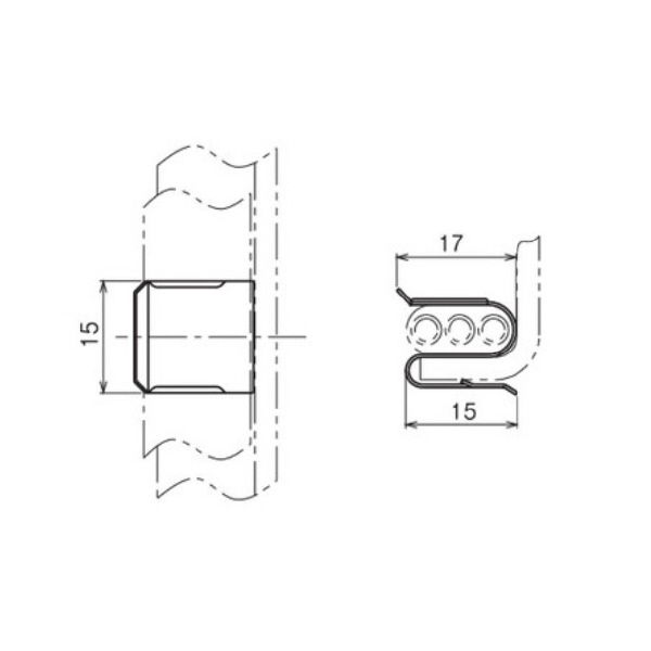 ネグロス電工（株） FVラック ケーブル支持金具 KF1 ＦＶラック　ケーブル支持金具 KF1