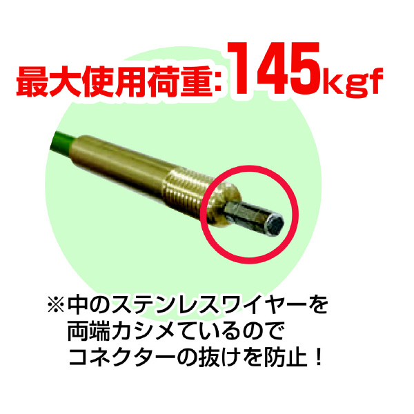 ミノル工業（株） グリーン通線ワイヤー E グリーン通線ワイヤー　Ｅ－４１０５５Ｒ E-41055R