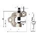 （株）スーパーツール スクリューカムクランプ(ダブル・アイ型) SWC-NRF スクリューカムクランプ SWC0.5NRF