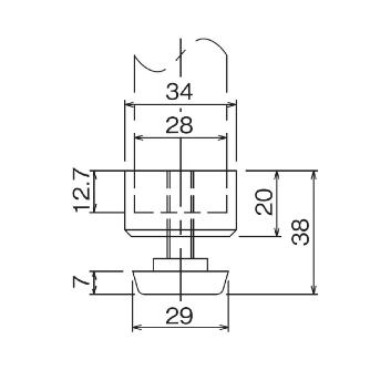 ＴＭＥＨジャパン（株） プラスティックフット AD30PA プラスティックフット AD30PA-D