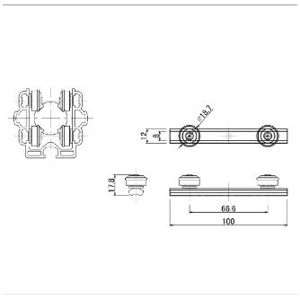 ＴＭＥＨジャパン（株） アルミパイプローラーガイド用ローラー LRA アルミパイプローラーガイド用ローラー LRA-19-2P