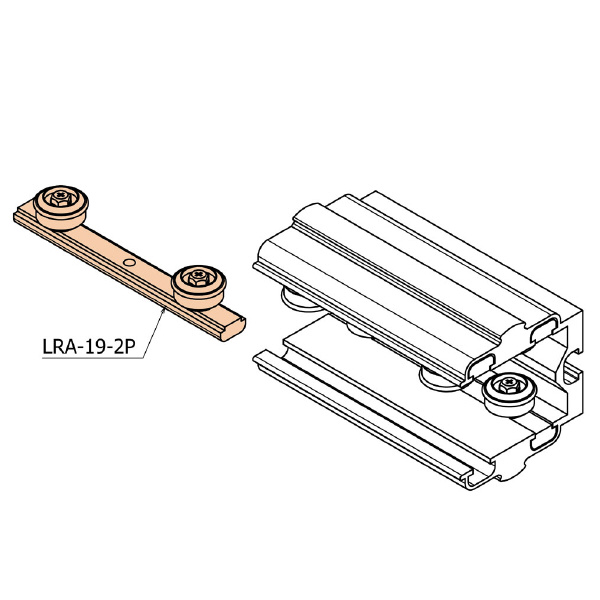 ＴＭＥＨジャパン（株） アルミパイプローラーガイド用ローラー LRA アルミパイプローラーガイド用ローラー LRA-19-2P