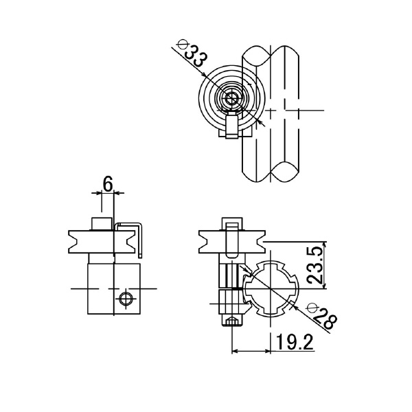 ＴＭＥＨジャパン（株） アルミ滑車ユニット(平行) ACPP アルミ滑車ユニット（平行） ACPP-H6026A-AL