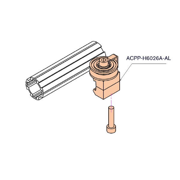ＴＭＥＨジャパン（株） アルミ滑車ユニット(平行) ACPP アルミ滑車ユニット（平行） ACPP-H6026A-AL