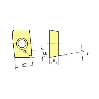 （株）ＭＯＬＤＩＮＯ カッタ用インサート MPHW カッタ用インサート MPHW060305ZFL-N HD7010