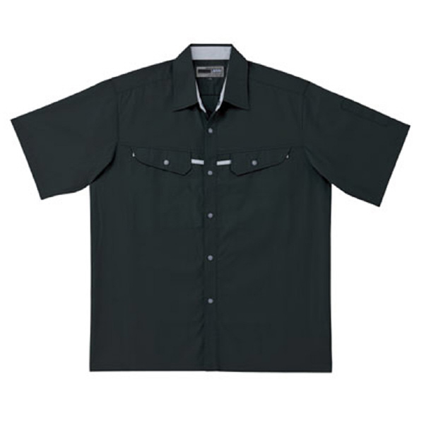 日新被服（株） 半袖シャツ 5103-52 半袖シャツ 5103-52-SS ﾗｲﾄﾌﾞﾗｯｸ