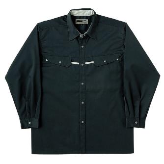 日新被服（株） 長袖シャツ 5104-52 長袖シャツ 5104-52-SS ﾗｲﾄﾌﾞﾗｯｸ