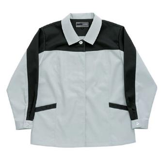 日新被服（株） 長袖スモック 5107-99 長袖スモック 5107-99-SS ｼﾙﾊﾞｰxﾗｲﾄﾌﾞﾗｯｸ