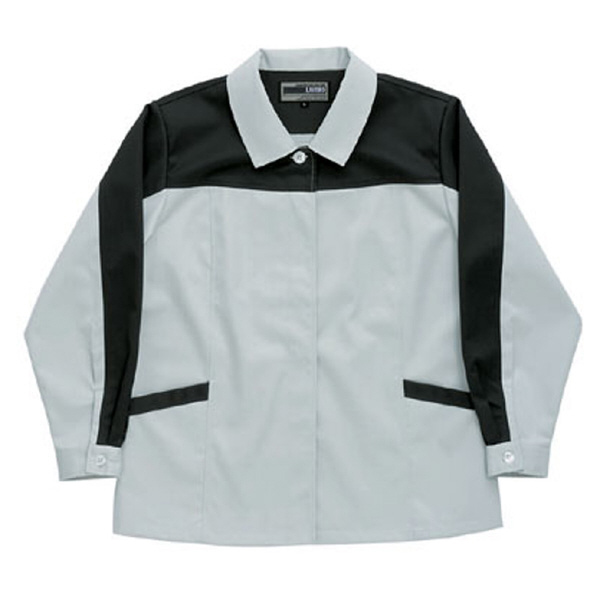 日新被服（株） 長袖スモック 5107-99 長袖スモック 5107-99-SS ｼﾙﾊﾞｰxﾗｲﾄﾌﾞﾗｯｸ