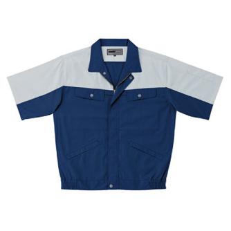 日新被服（株） 半袖ブルゾン 5115-96 半袖ブルゾン 5115-96-SS ﾈｲﾋﾞｰxｼﾙﾊﾞｰ