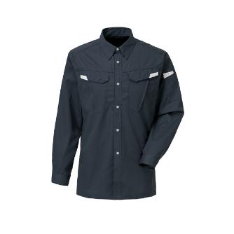 日新被服（株） 長袖シャツ 5124-52 長袖シャツ 5124-52-8L ﾗｲﾄﾌﾞﾗｯｸ