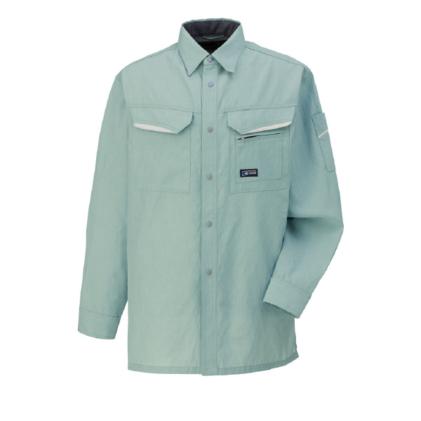 日新被服（株） 長袖シャツ 6104-01 長袖シャツ 6104-01-SS ｱｰｽｸﾞﾘﾝ