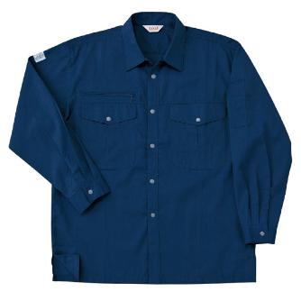 日新被服（株） 長袖シャツ E5514-02 長袖シャツ E5514-02-SS ﾈｲﾋﾞｰ
