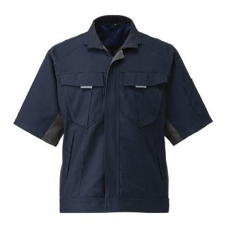 日新被服（株） 半袖ジャンパー SR2551-02 半袖ジャンパー SR2551-02-5L ﾈｲﾋﾞｰ