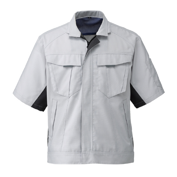 日新被服（株） 半袖ジャンパー SR2551-40 半袖ジャンパー SR2551-40-5L ｼﾙﾊﾞｰ