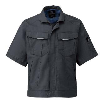 日新被服（株） 半袖ジャンパー SR2551-54 半袖ジャンパー SR2551-54-SS ｼｯｸﾌﾞﾗｯｸ