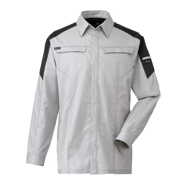日新被服（株） 長袖シャツ SR2641-40 長袖シャツ SR2641-40-5L ｼﾙﾊﾞｰ