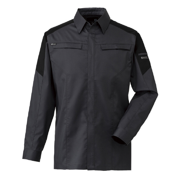 日新被服（株） 長袖シャツ SR2641-54 長袖シャツ SR2641-54-5L ｼｯｸﾌﾞﾗｯｸ
