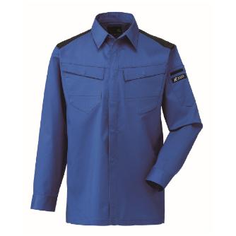日新被服（株） 長袖シャツ SR2643-30 長袖シャツ SR2643-30-5L ﾌﾞﾙｰ