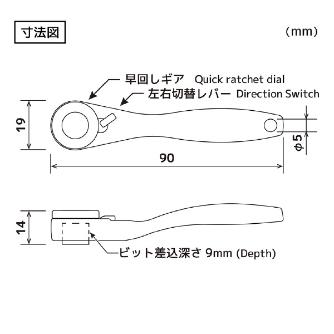 （株）エンジニア ラチェットレンチMini DR ラチェットレンチＭｉｎｉ DR-37P