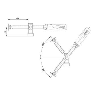 大同興業（株） テーブルクランプ TW28AV テーブル用クランプ TW28AV