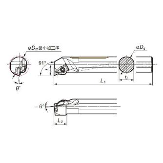 住友電気工業（株） SEC－ボーリングバイト D-DTFN ＳＥＣ－ボーリングバイト D25T-DTFNL1604-32