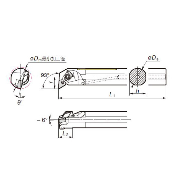 住友電気工業（株） SEC－ボーリングバイト D-DDUN ＳＥＣ－ボーリングバイト D40U-DDUNR1506-50