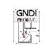 住友電気工業（株） SEC－溝入れバイト ホルダ GNDI ＳＥＣ－溝入れバイト　ホルダ GNDIL3240-T210