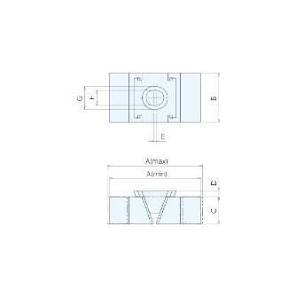 （株）ナベヤ ダブルウェッジクランプ(口金取付タイプ) DWC ダブルウェッジクランプ（口金取付タイプ） DWC10S3
