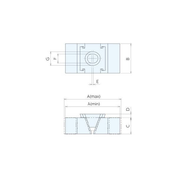（株）ナベヤ ダブルウェッジクランプ(口金取付タイプ) DWC ダブルウェッジクランプ（口金取付タイプ） DWC10S3