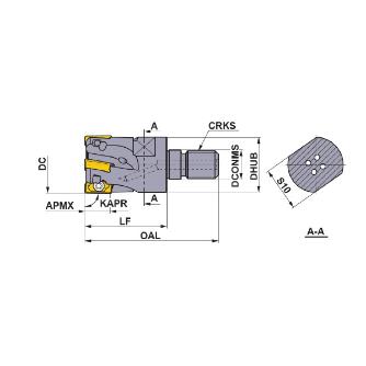 三菱マテリアル（株） 多機能肩削り用カッタ(本体) RS0112 多機能肩削り用カッタ（本体） RS0112-1602M0830R