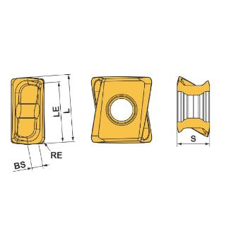 三菱マテリアル（株） MP1200シリーズインサート LOGU 汎用ミーリング材種ＭＰ１２００ LOGU0904080PNER-L MP1220