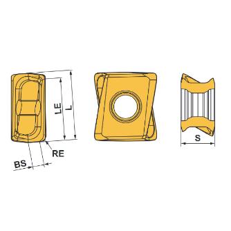 三菱マテリアル（株） MP1200シリーズインサート LOGU 汎用ミーリング材種ＭＰ１２００ LOGU0904080PNER-M MP1230