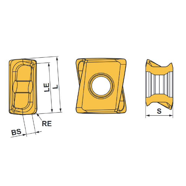 三菱マテリアル（株） MP1200シリーズインサート LOGU 汎用ミーリング材種ＭＰ１２００ LOGU0904120PNER-M MP1230