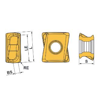 三菱マテリアル（株） MP1200シリーズインサート LOGU 汎用ミーリング材種ＭＰ１２００ LOGU1207080PNER-L MP1230