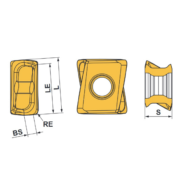 三菱マテリアル（株） MP1200シリーズインサート LOGU 汎用ミーリング材種ＭＰ１２００ LOGU1207080PNER-L MP1230