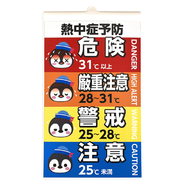 （株）カーボーイ 熱中症予防コーン用サインプレート CS 熱中症予防コーン用サインプレート CS01
