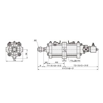 ＣＫＤ（株） セルシリンダ 複動形 シングルソレノイド COVP2-N セルシリンダ　複動形　シングルソレノイド COVP2-N-TF-75B-150-2