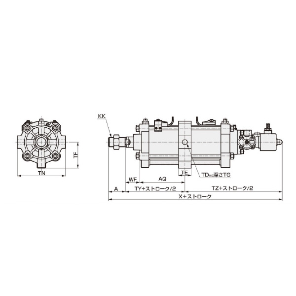 ＣＫＤ（株） セルシリンダ 複動形 シングルソレノイド COVP2-N セルシリンダ　複動形　シングルソレノイド COVP2-N-TF-75B-150-2