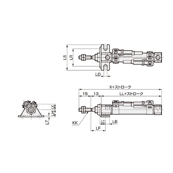 ＣＫＤ（株） ペンシルシリンダ SCPD3 ペンシルシリンダ SCPD3-L-LS-16-15-O